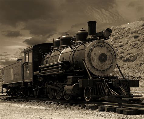 Old Steam Locomotive in Gold Hill Nevada Photograph by Russell Shively - Pixels