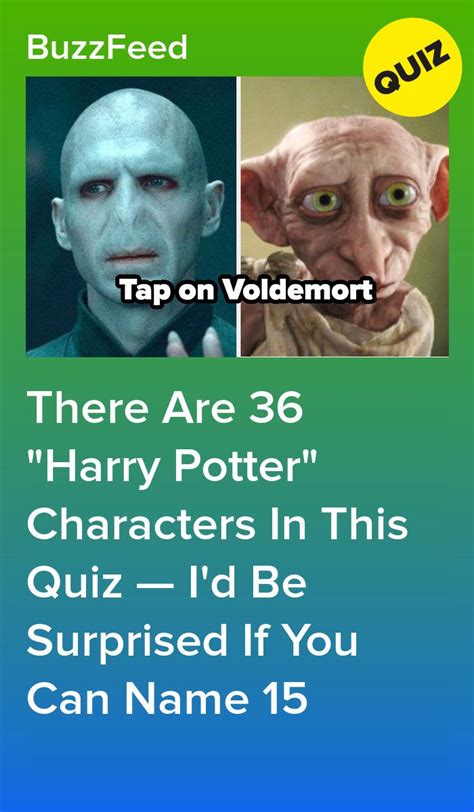 There Are 36 "Harry Potter" Characters In This Quiz — I'd Be Surprised If You Can Name 15 ...