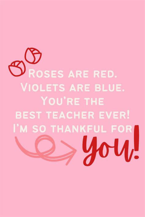 25 Valentines Quotes for Teachers From Students - Darling Quote ...