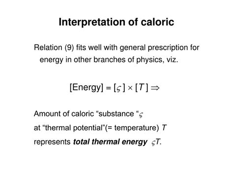 PPT - CALORIC THEORY OF HEAT PowerPoint Presentation, free download - ID:1233394