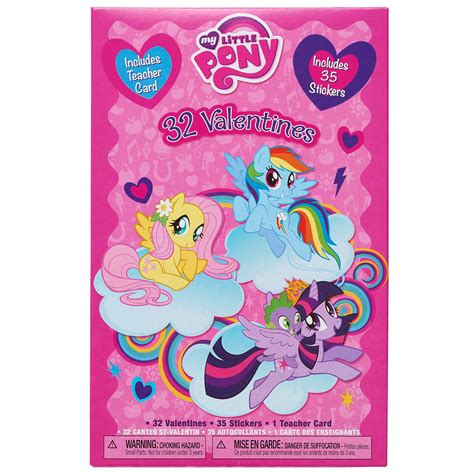 My Little Pony Valentine's Day Exchange Cards, 32 count with stickers - Walmart.com - Walmart.com