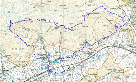 Walking Kinder Scout Route Map | Walks Kinder Scout | Peak District Walks