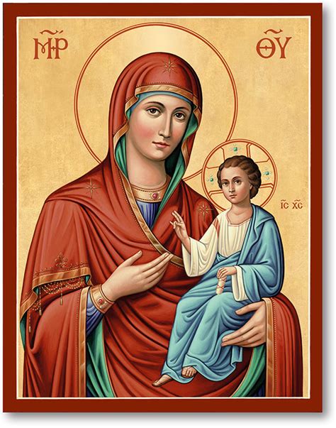 Blessed Virgin Mary Icons: Virgin Mary Directress Icon | Monastery Icons