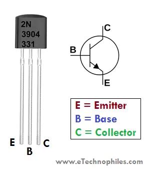 2N3904 Transistor Pinout, Datasheet, Specs & Equivalent