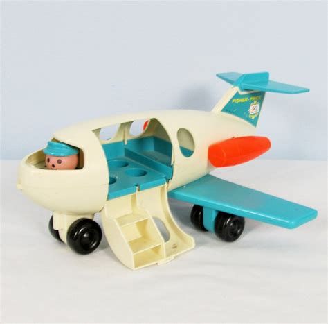 Vintage 1970s FISHER PRICE AIRPLANE Toy