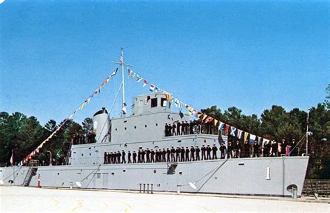 RTC Orlando 1975-USS Bluejacket. This is a mockup of a Navy Ship.The Bluejacket is 243ft long or ...