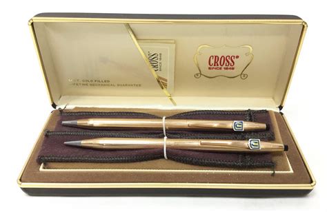 Lot - Pair Of Cross 14Kt Gold Filled Pens