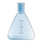 distilling flask with sidearm and stopper | Free SVG