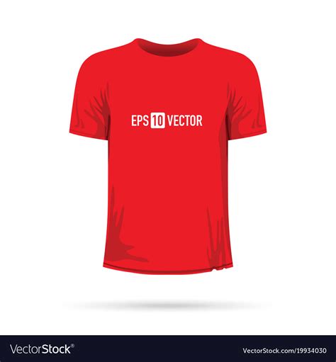 A red t-shirt Royalty Free Vector Image - VectorStock