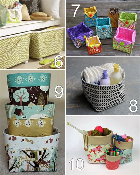 32 Fabric Bin and Basket Tutorials - The Scrap Shoppe