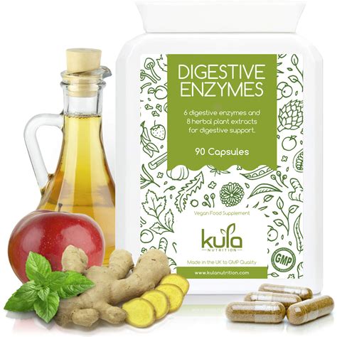 Digestive Enzyme Supplements - Bloating Relief, 90 Vegan Bromelain Capsules - High Strength Gut ...