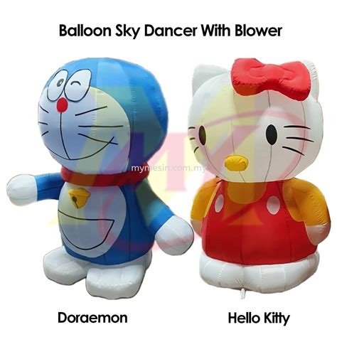 Giant Inflatable Hello Kitty / Doraemon Balloon With 370W Blower ...