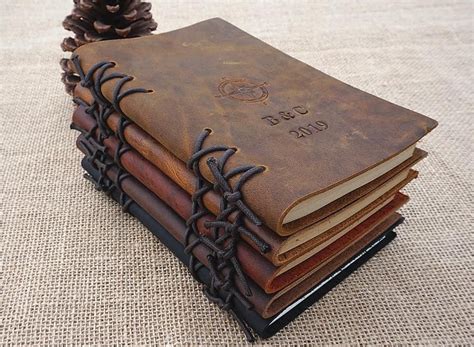 Personalized Leather Journal Custom Leather Journal Lined Paper Leather ...