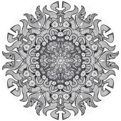 Difficult Advanced Mandala Coloring Pages