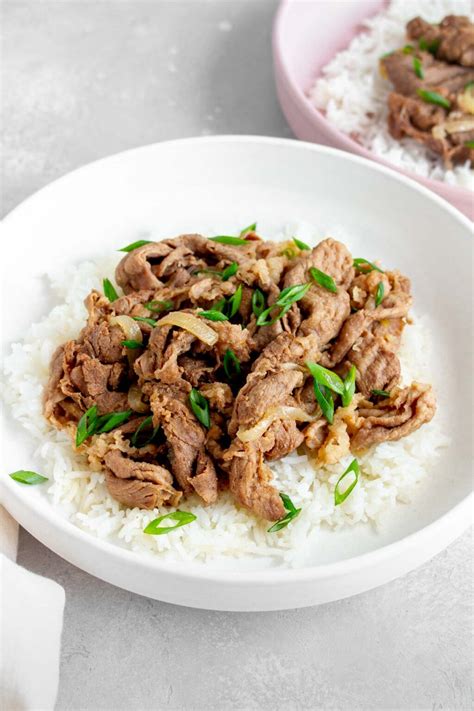 Gyudon (Japanese Beef Bowl) - Carmy - Easy Healthy-ish Recipes