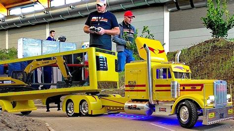 BEAUTIFUL RC SCALE 1:16 MODEL TRUCKS IN MOTION ON A FANTASTIC PARCOUR - YouTube