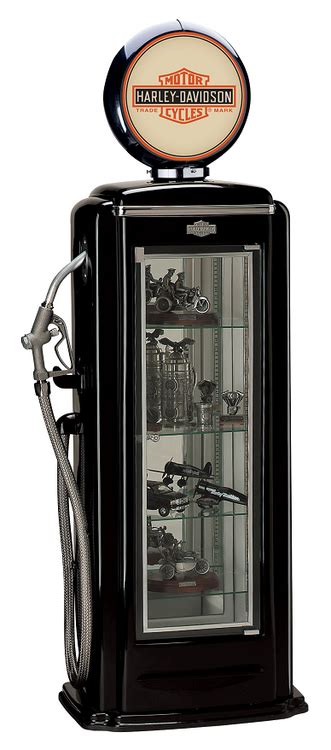 Harley Davidson Premium Gas Pump Display Case Black HDL-10220A Premium fiberglass case makes a ...