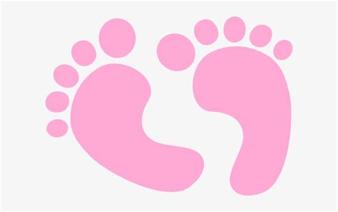 Pink Baby Feet Clipart - 600x437 PNG Download - PNGkit