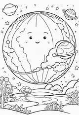 Planet Earth Coloring Pages For Kids – Color My sketch template