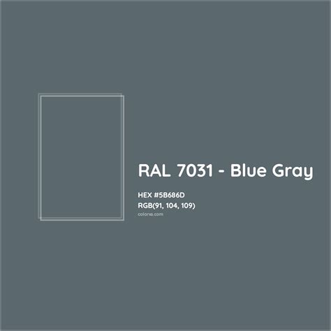 About RAL 7031 - Blue Gray Color - Color codes, similar colors and paints - colorxs.com