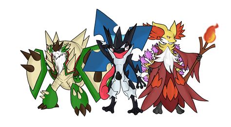 Mega Evolution 6 Gen Starters by BetaX64 on DeviantArt