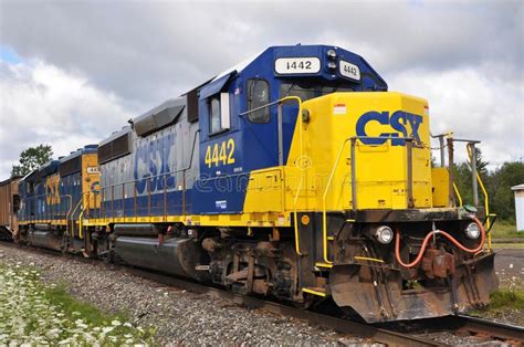 CSX Diesel Locomotive. On the railroad. CSX 4442 was built in 1979 and ...