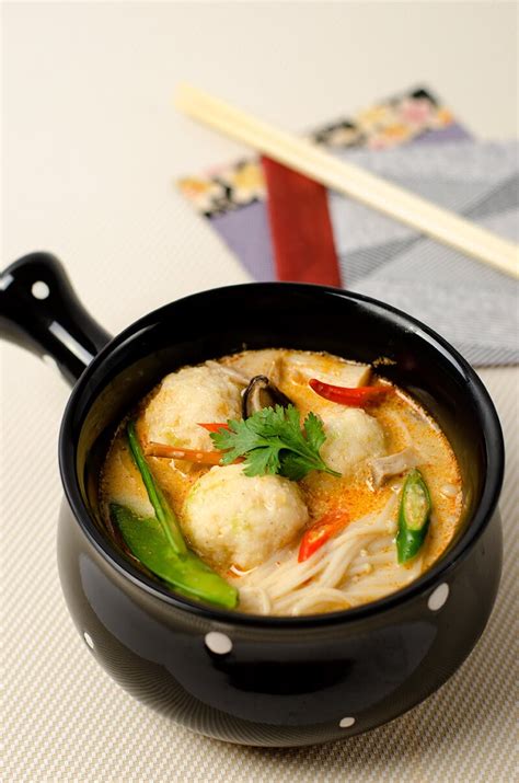 Thai Coconut Soup with Fish Ball - Omnivore's Cookbook