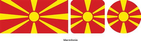 Macedonia flag, vector illustration 5148732 Vector Art at Vecteezy