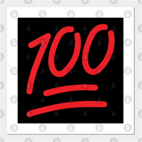 100 Emoji Sticker - 100 Sticker - Posters and Art Prints | TeePublic