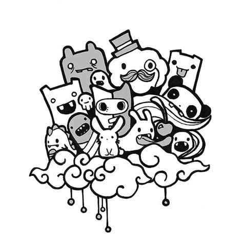 "Random Doodle Characters!" Poster von skenzi | Redbubble