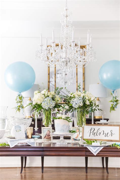 How to Host an Elegant Blue and White Baby Shower - Pizzazzerie