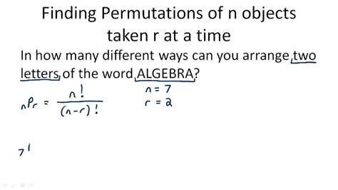 Permutations - Example 7 ( Video ) | Probability | CK-12 Foundation