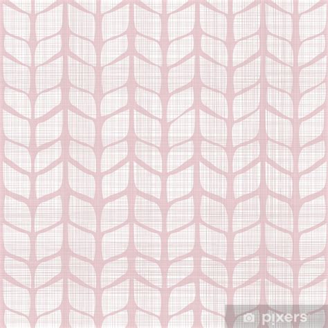 Wall Mural geometric pink seamless background with fabric texture - PIXERS.US