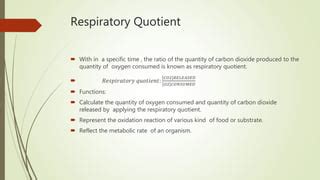 Respiratory quotient | PPT