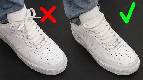 How To Hide Laces On shoes (Nike Air Force 1) / 2 WAYS | Air force one ...