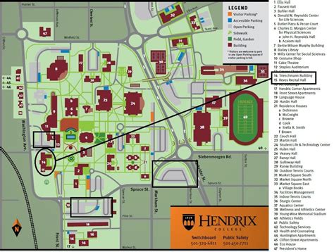 Hendrix College Campus Map | Zip Code Map