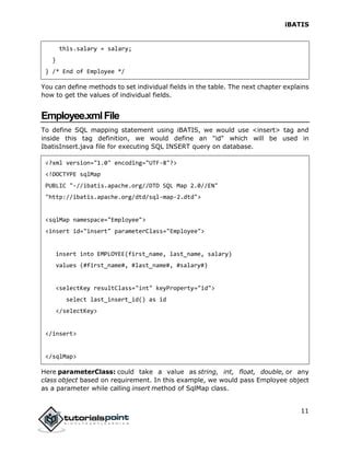 Ibatis tutorial | PDF