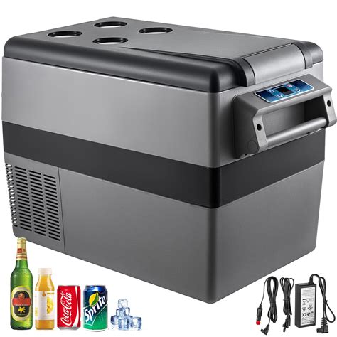 Vevor 45l Portable Car Refrigerator 48 Quart Compact Rv Fridge 12 24v ...