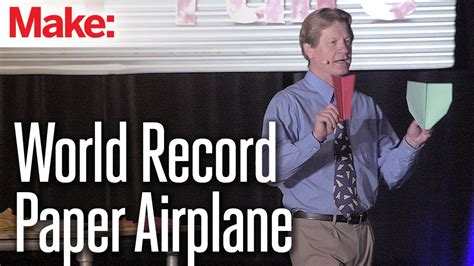 The World Record Paper Airplane - John Collins - YouTube