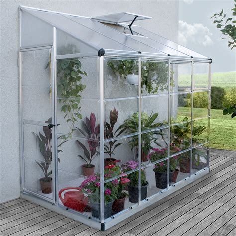 Palram Nature 4 Ft. W x 8 Ft. D Lean-To Greenhouse & Reviews | Wayfair