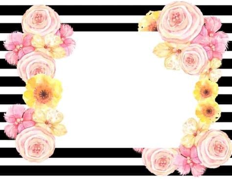 Free Printable Flower Border