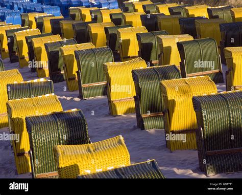 Roofed wicker beach chairs hi-res stock photography and images - Alamy