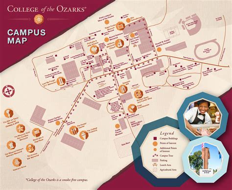 College Of The Ozarks Campus Map | Zip Code Map