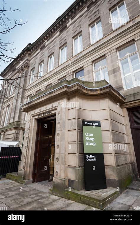 Bolton Council offices Town Hall, Bolton, Lancashire, UK Stock Photo - Alamy