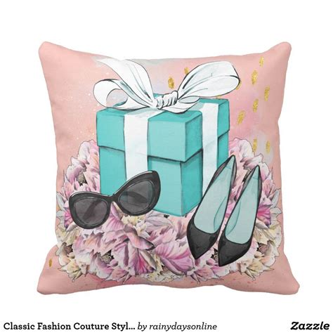 Classic Fashion Couture Style pillow | Pillows, Decorative throw ...