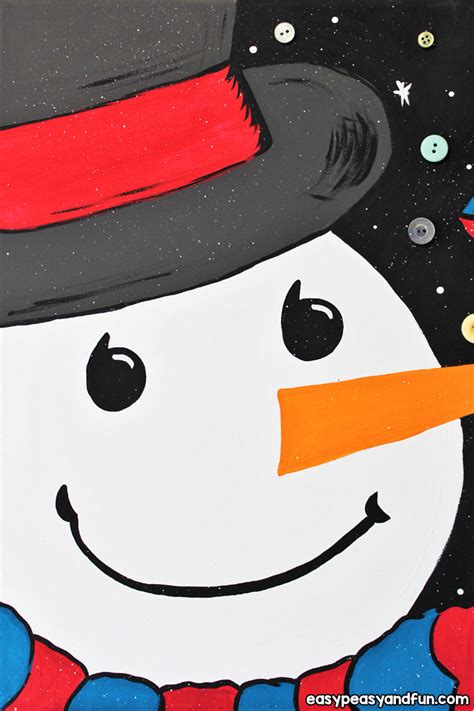 How to Paint a Snowman - Easy Peasy and Fun