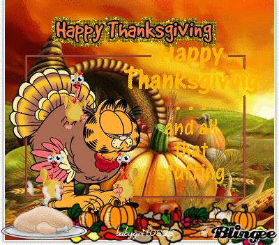 Garfield's Thanksgiving Picture #126733832 | Blingee.com