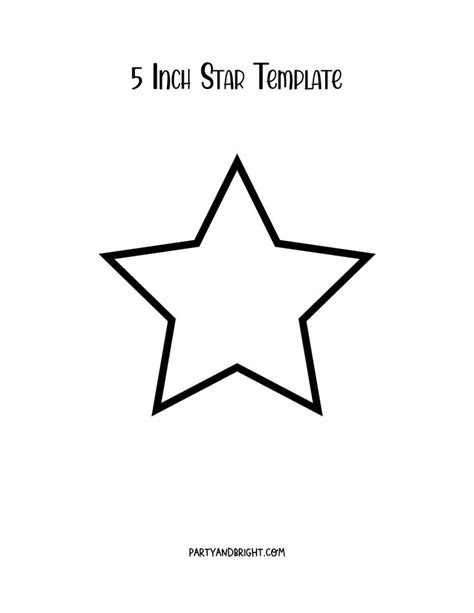 Free Star Shape Templates to Print | Star template, Star template ...