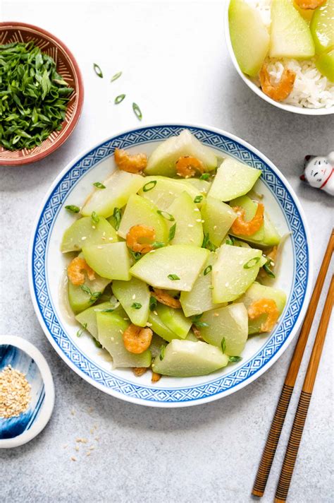 Chinese Stir-Fried Chayote Recipe | Healthy Nibbles by Lisa Lin by Lisa Lin