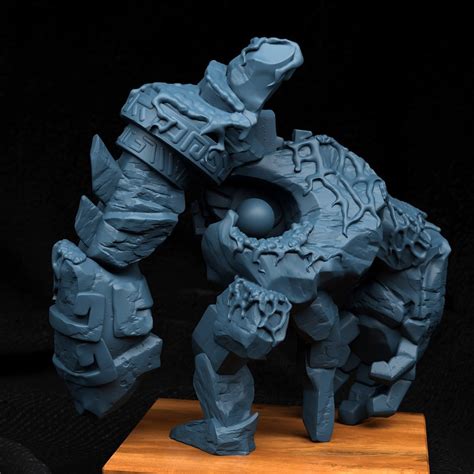 Stone Golem Miniature by Creature Armory Dungeons and | Etsy